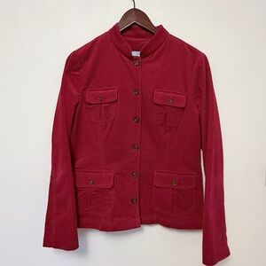 Jessica Women's Deep Red Utility Jacket